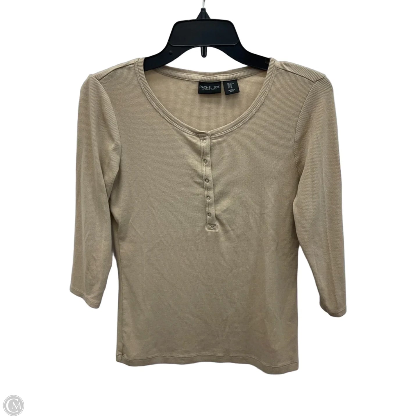 Top Long Sleeve By Rachel Zoe In Tan, Size: M