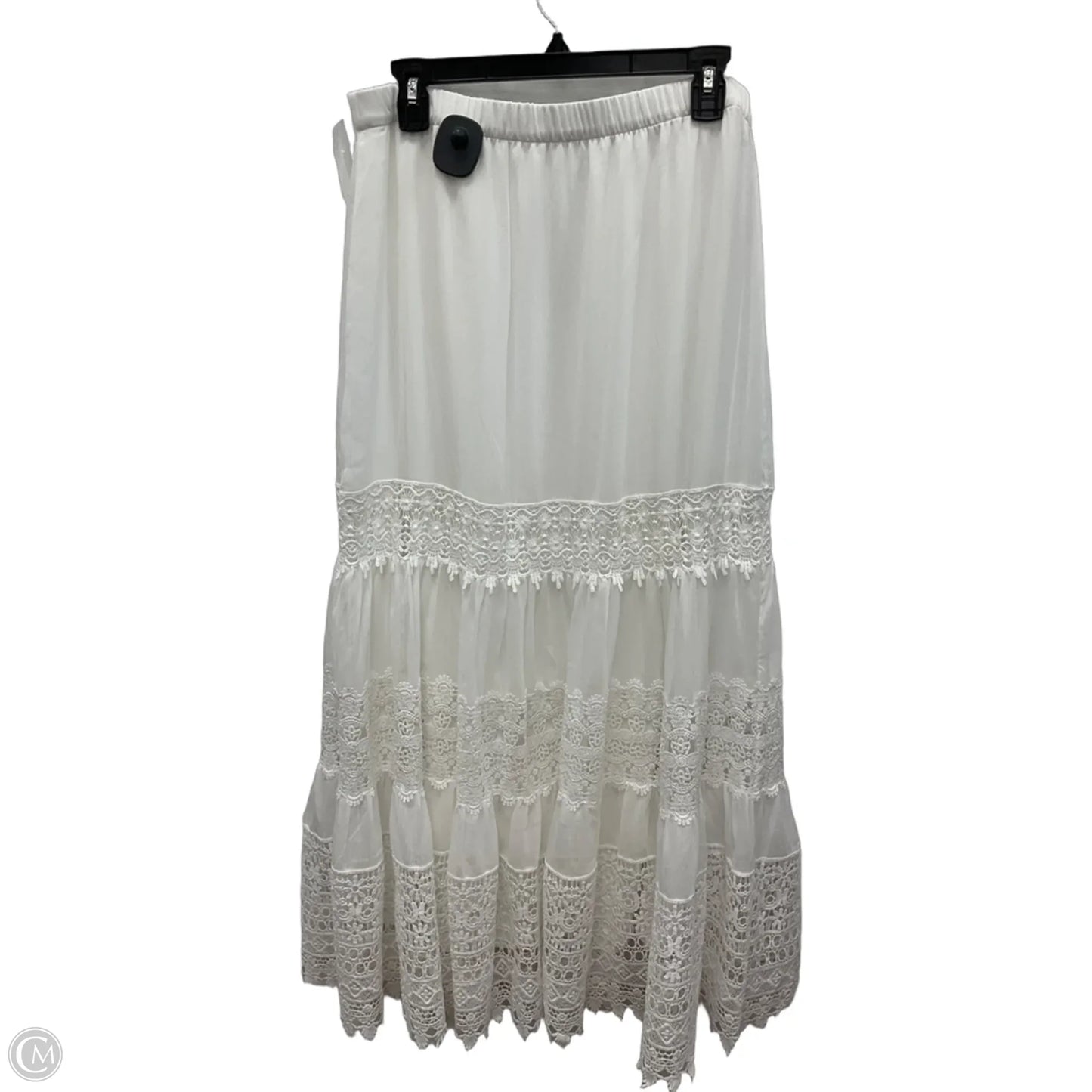 Skirt Maxi By Chicos In White, Size: M