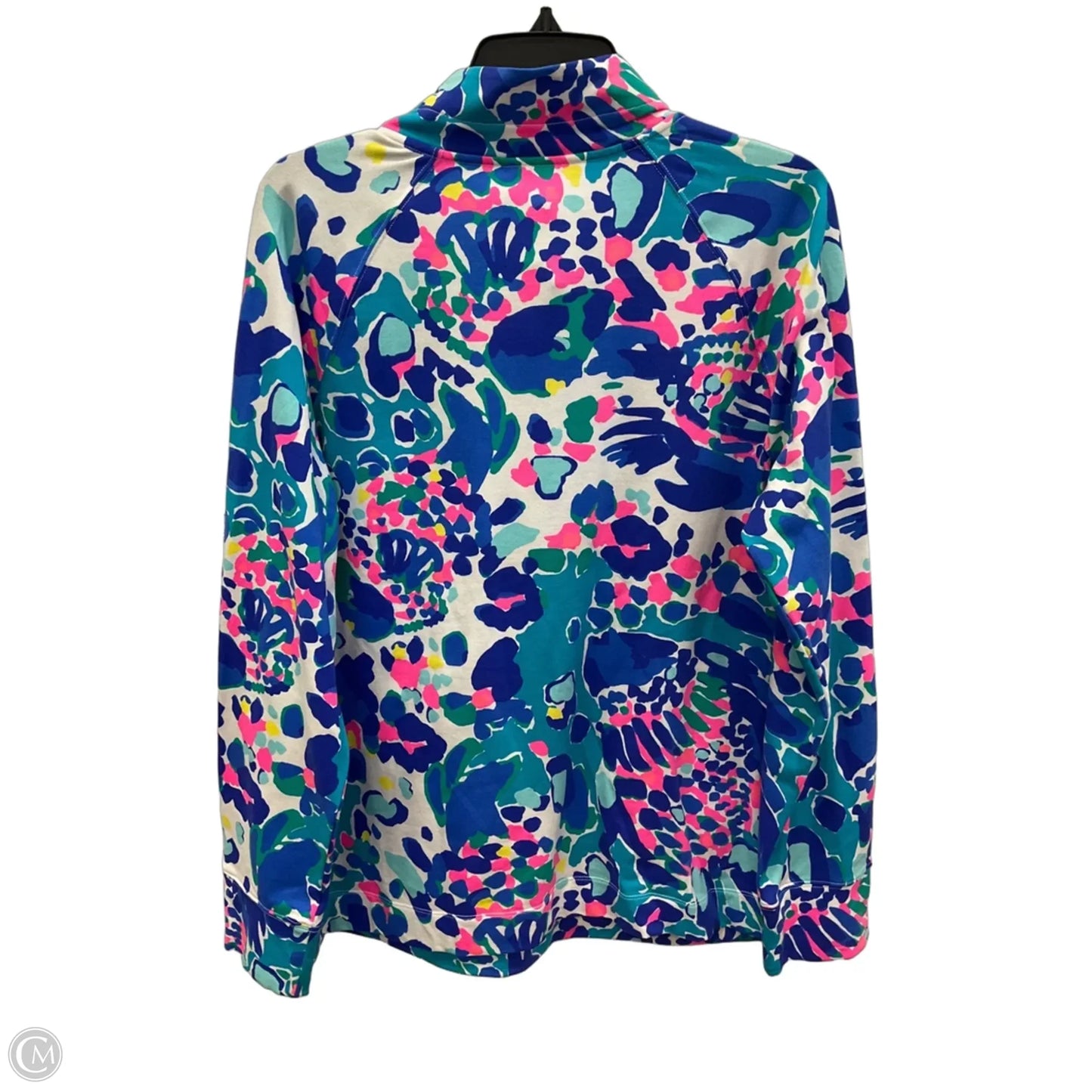Top Long Sleeve Designer By Lilly Pulitzer In Blue & Pink, Size: Xl