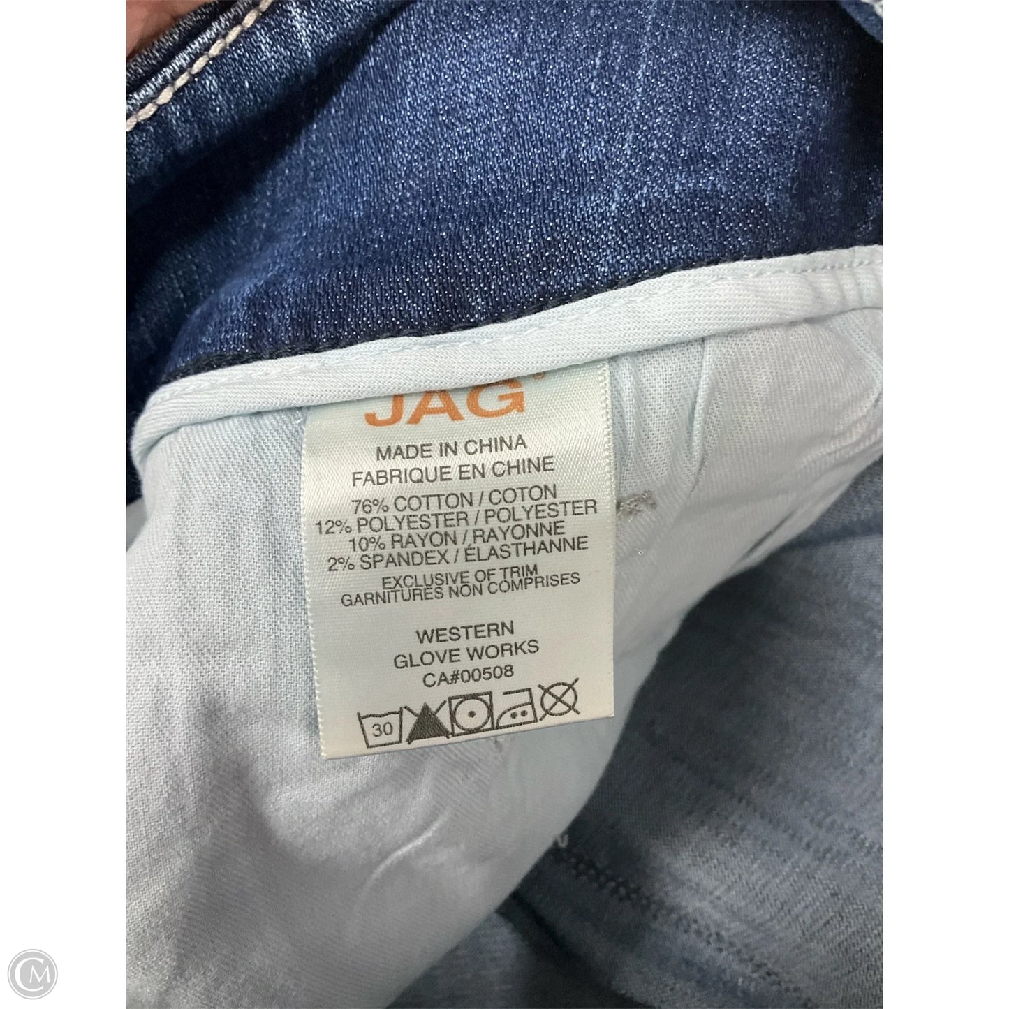 Jeans Skinny By Jag In Blue Denim, Size: 16