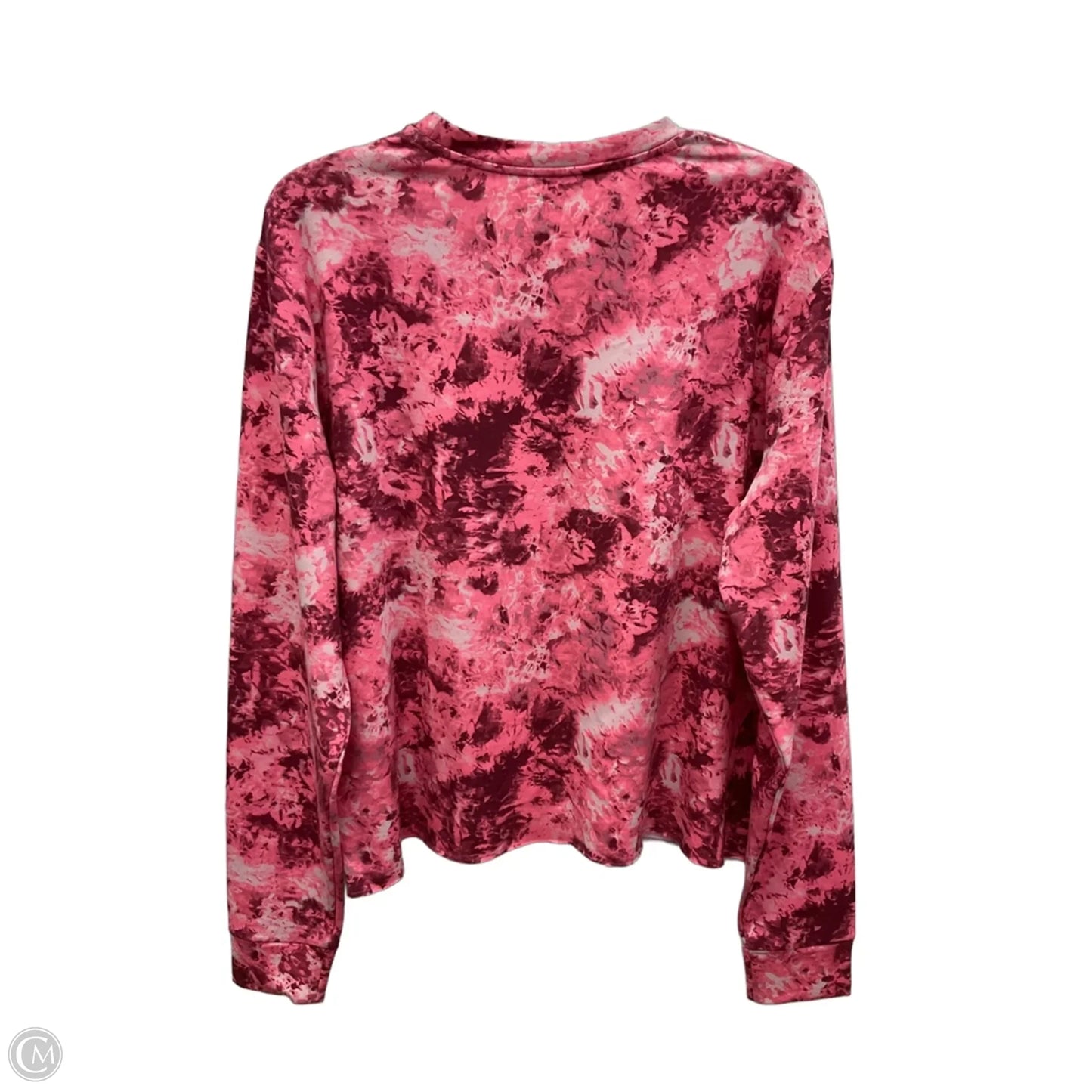 Athletic Top Long Sleeve Crewneck By Under Armour In Pink, Size: Xl