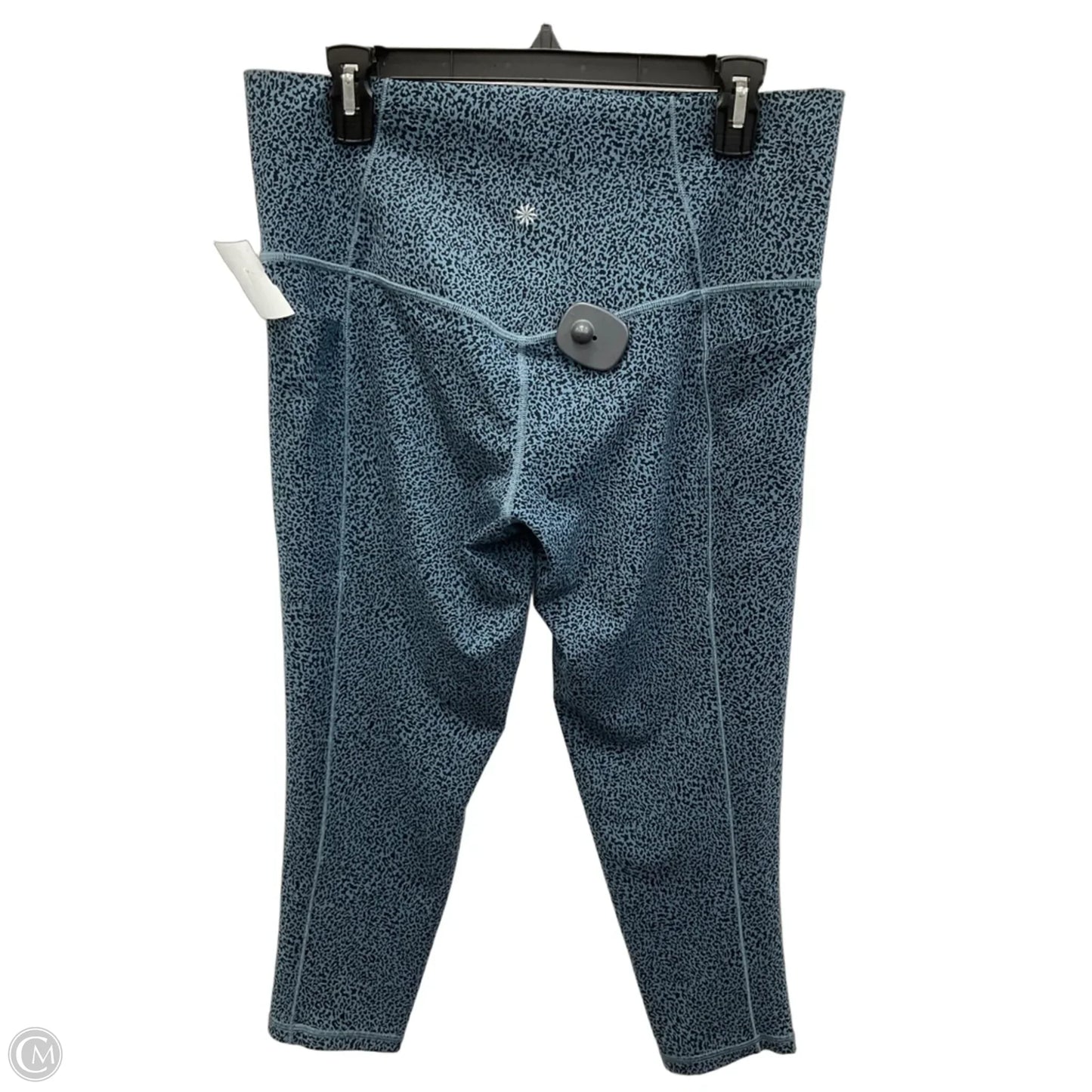 Athletic Capris By Athleta In Black & Blue, Size: 1x