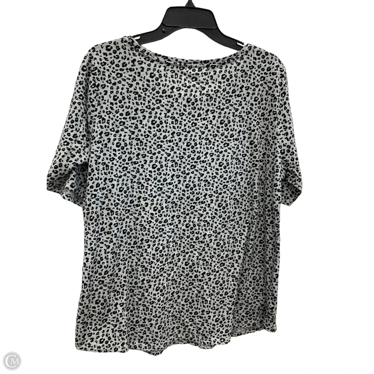 Top Short Sleeve By Loft In Animal Print, Size: Xl