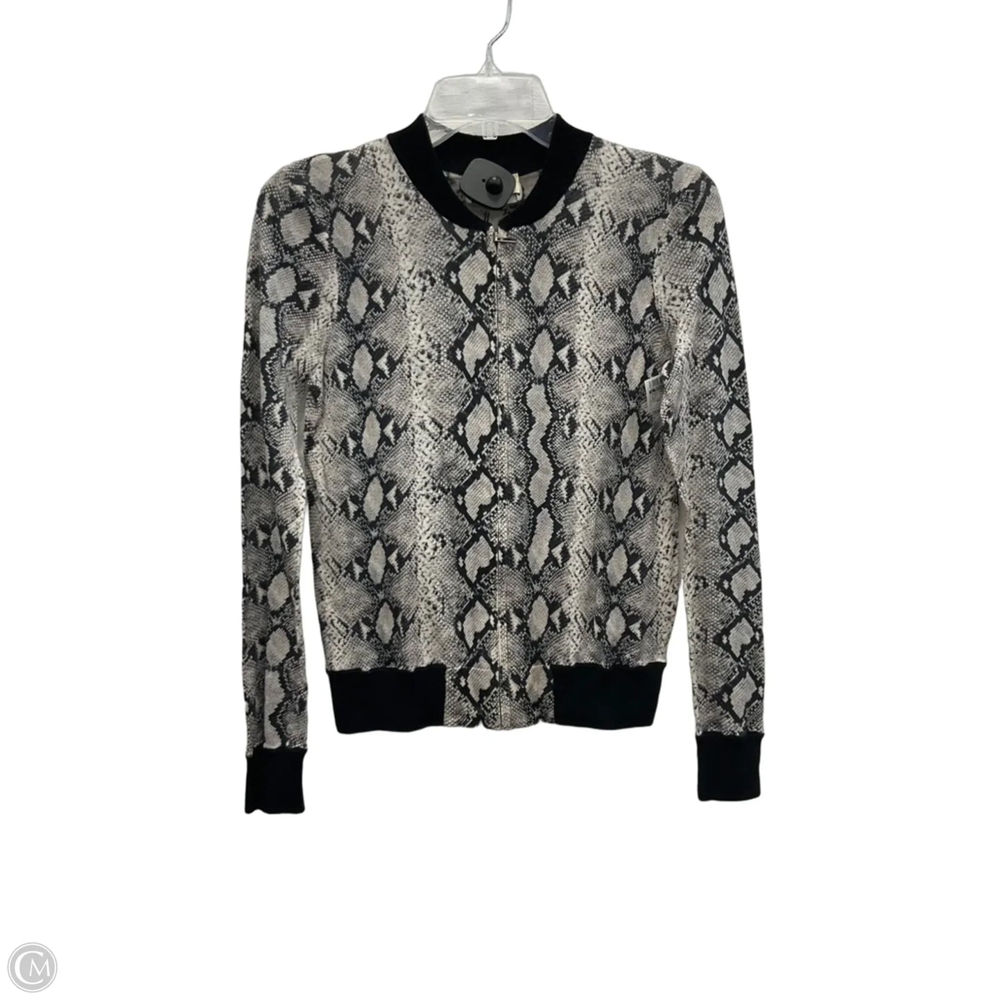 Cardigan By L Agence In Black & Grey, Size: Xs