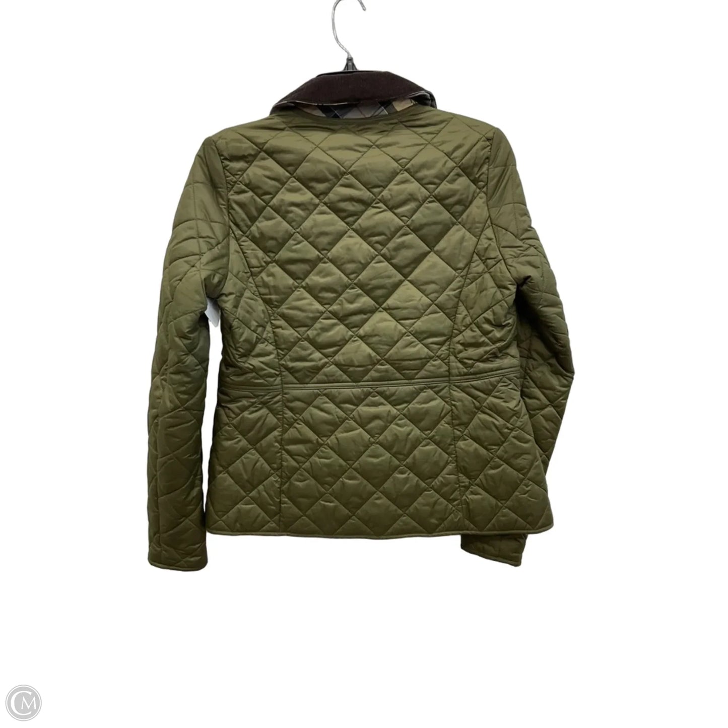 Jacket Puffer & Quilted By Barbour In Brown & Green, Size: S