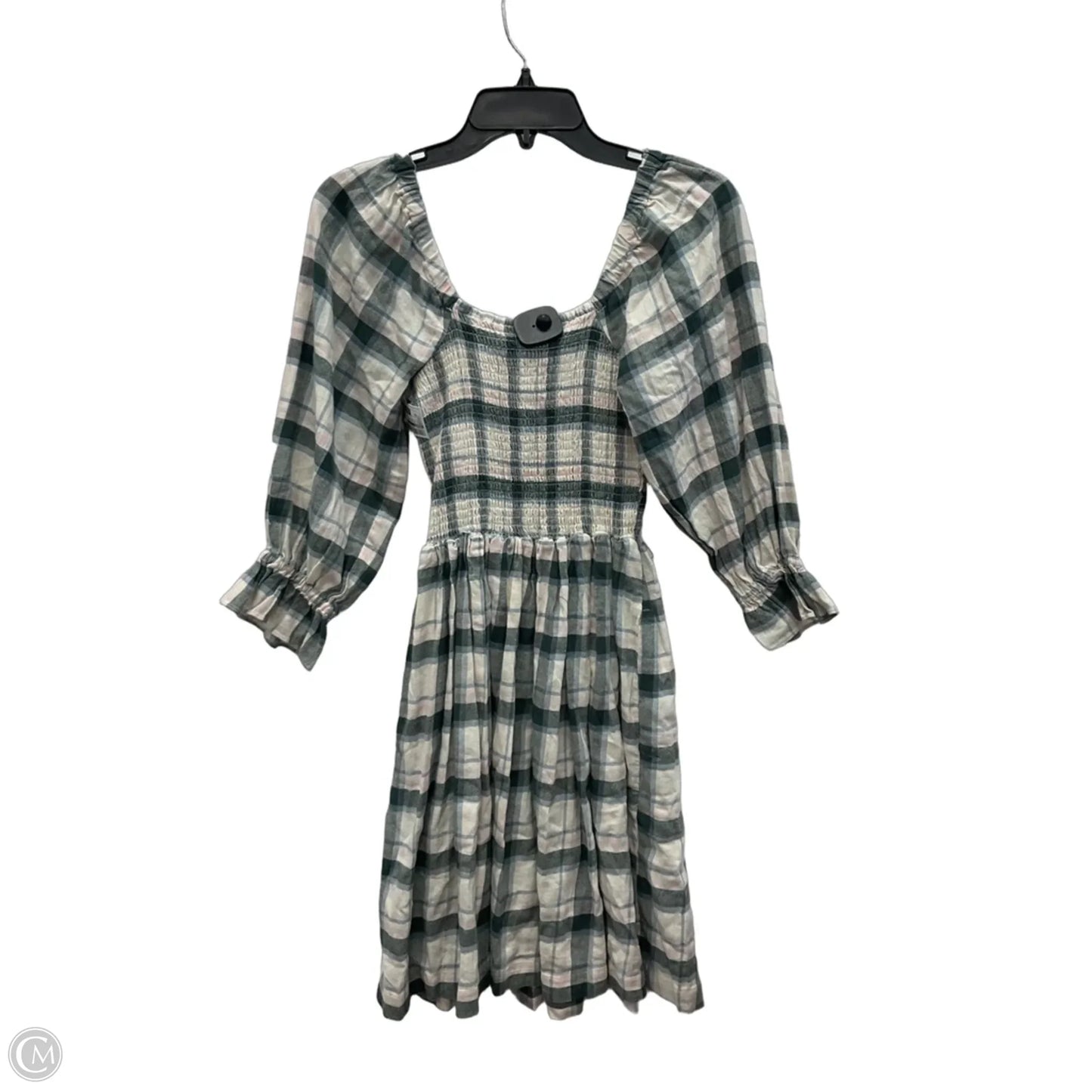 Dress Casual Short By Madewell In Green & Pink, Size: Xs