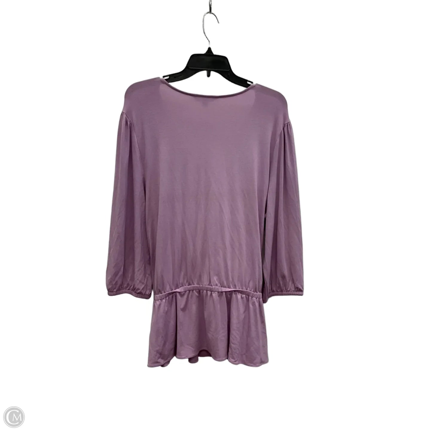 Top Long Sleeve By Lauren By Ralph Lauren In Purple, Size: 1x