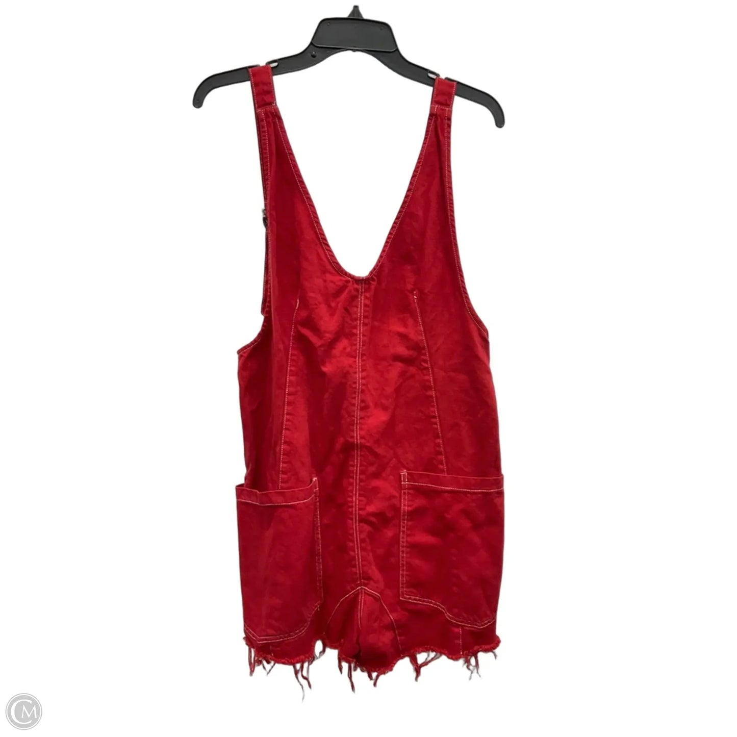 Shortalls By We The Free In Red Denim, Size: S