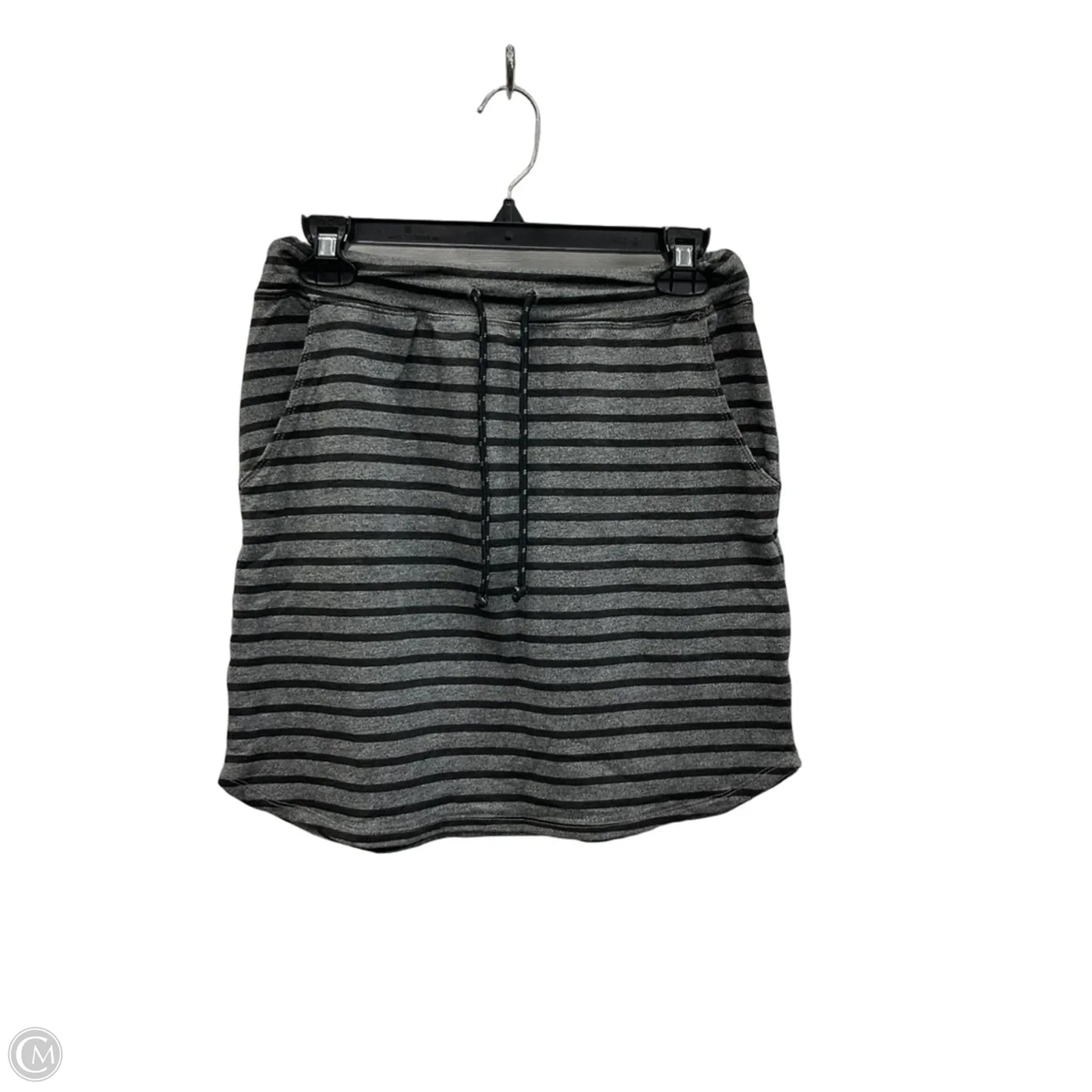 Athletic Skirt By Sundry In Black & Grey, Size: S