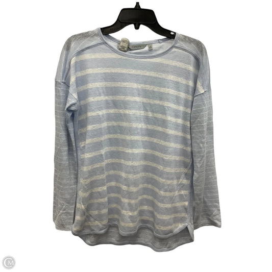 Top Long Sleeve By Athleta In Blue & White, Size: Xs