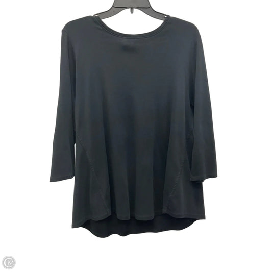 Top Long Sleeve Basic By J. Jill In Black, Size: L