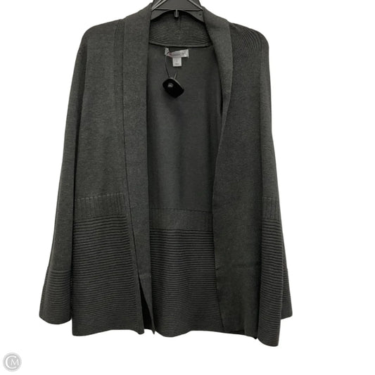 Cardigan By Liz Claiborne In Grey, Size: S