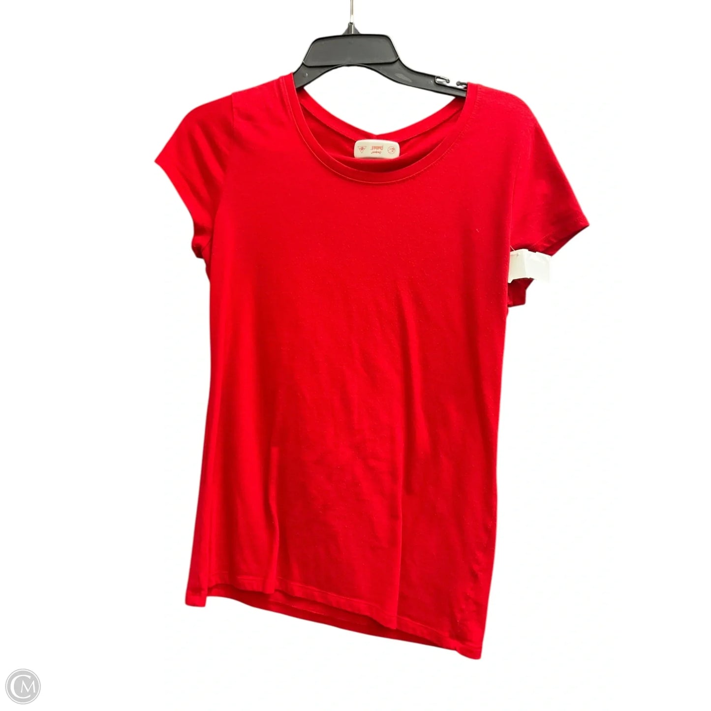 Top Short Sleeve Basic By No Boundaries In Red, Size: L