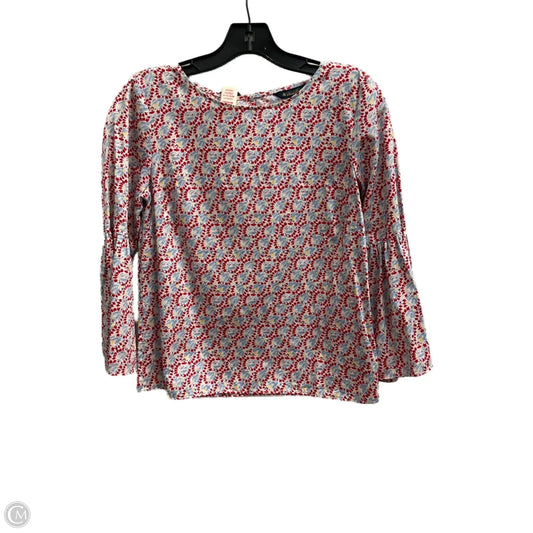 Top Long Sleeve By Brooks Brothers In Floral Print, Size: 2
