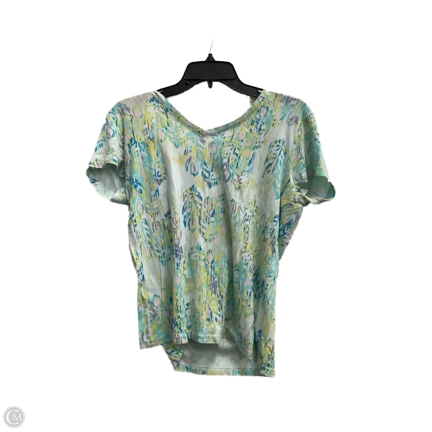 Top Short Sleeve By Sonoma In Blue & Yellow, Size: Lp