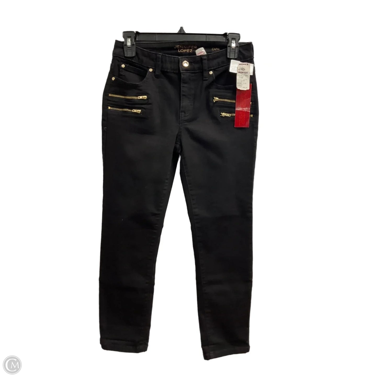 Jeans Skinny By Jennifer Lopez In Black Denim, Size: 4