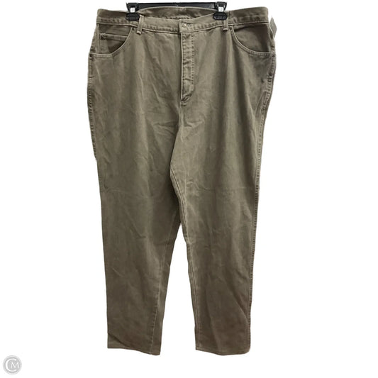 Jeans Straight By Lands End In Brown, Size: 22