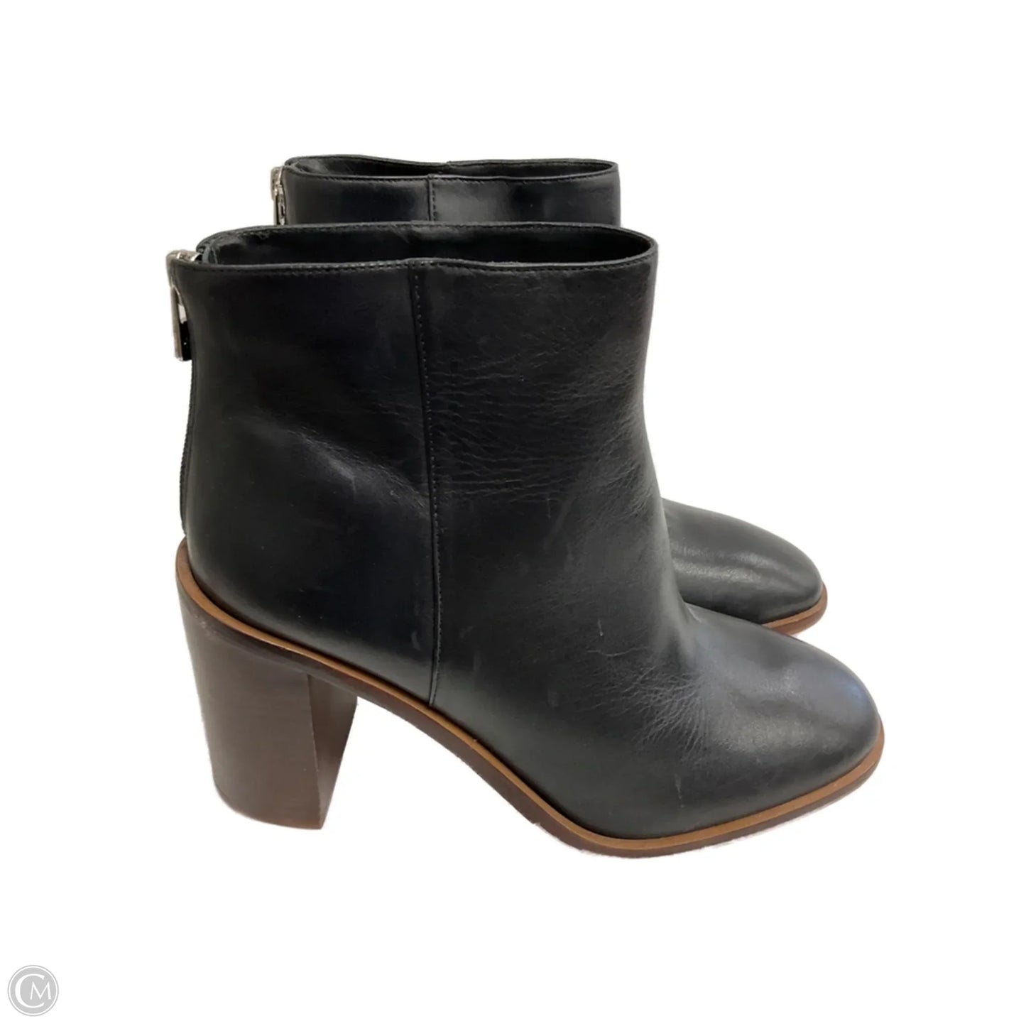 Boots Ankle Heels By Antonio Melani In Black & Brown, Size: 10