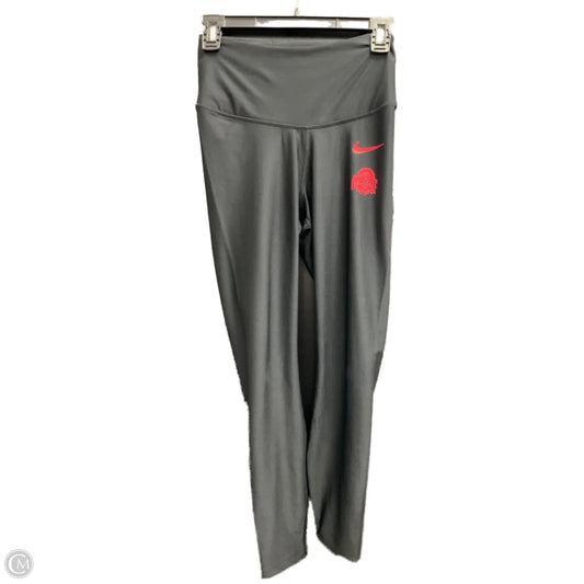 Athletic Leggings By Nike Apparel In Black & Red, Size: S