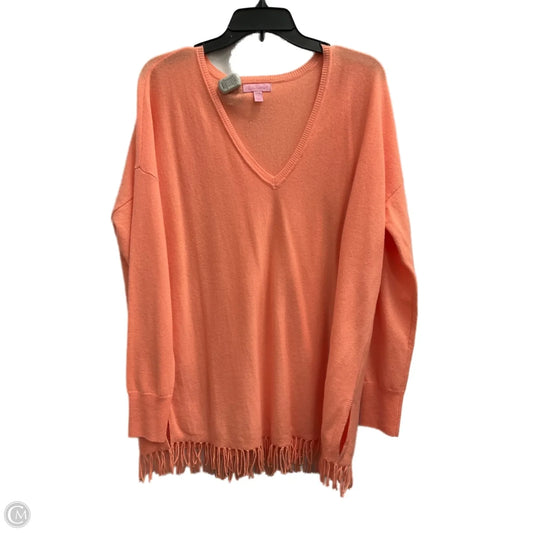 Top Long Sleeve Designer By Lilly Pulitzer In Orange, Size: Xl