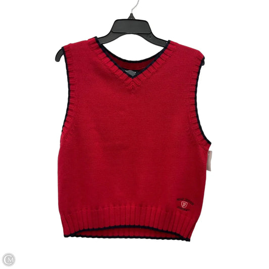 Vest Sweater By Polo Ralph Lauren In Blue & Red, Size: Xl