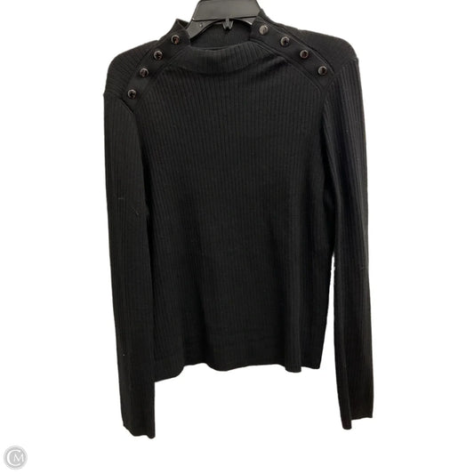 Top Long Sleeve By Talbots In Black, Size: L
