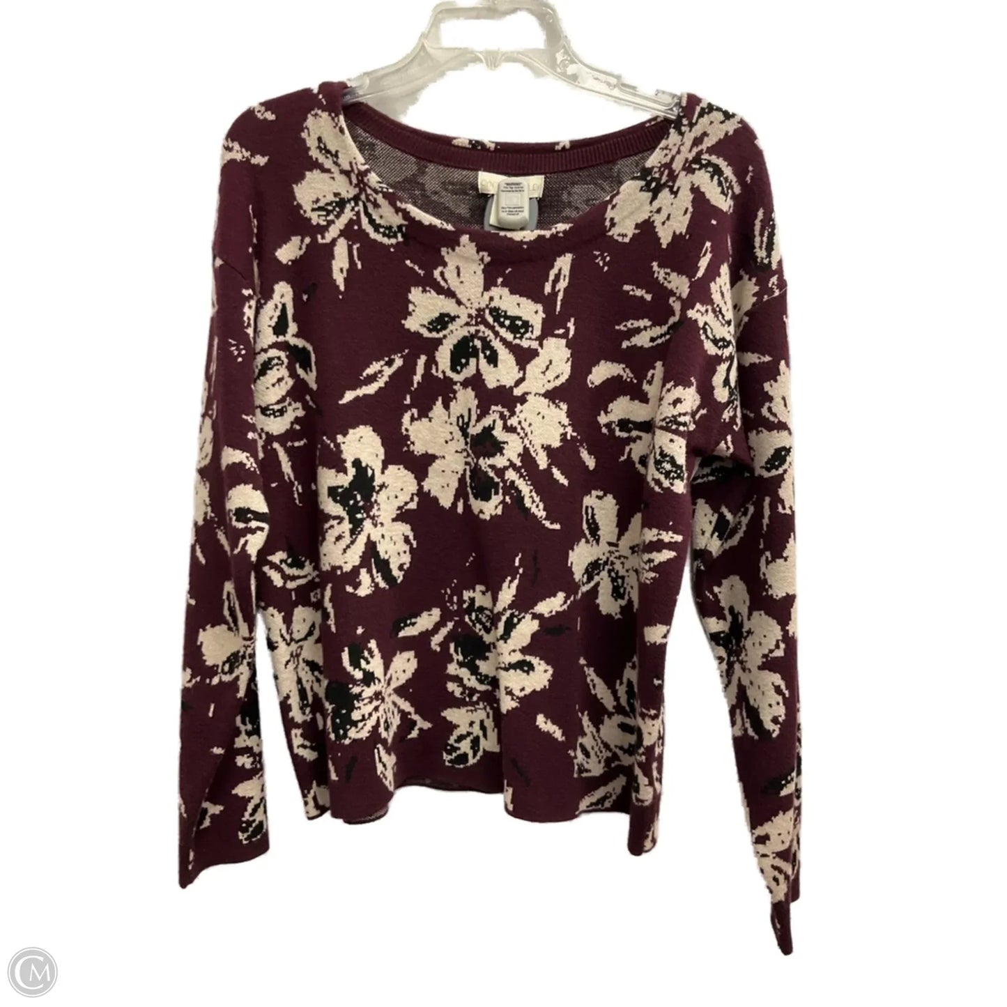 Sweater By Cynthia Rowley In Floral Print, Size: M