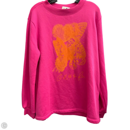 Sweater By Chaser In Pink, Size: S