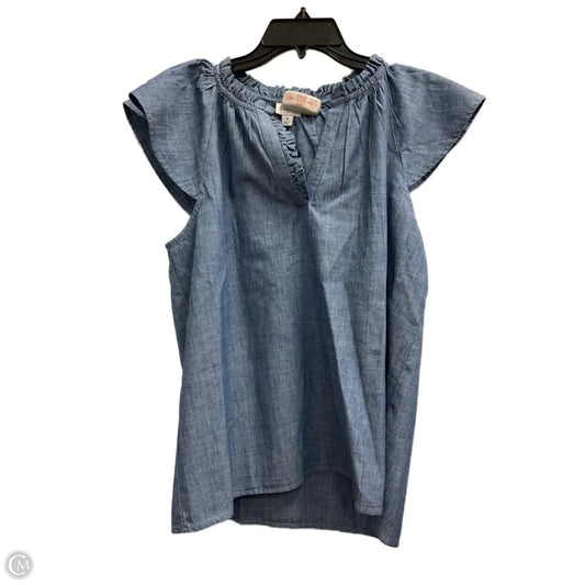 Top Sleeveless By J. Crew In Blue, Size: S