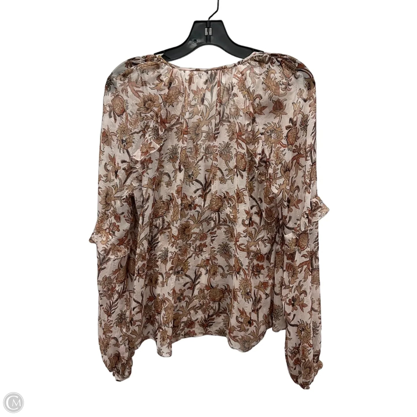 Top 2pc Long Sleeve By Veronica Beard In Floral Print, Size: 10
