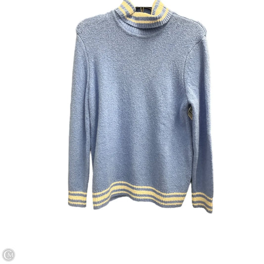 Sweater By Talbots In Blue & White, Size: Mp