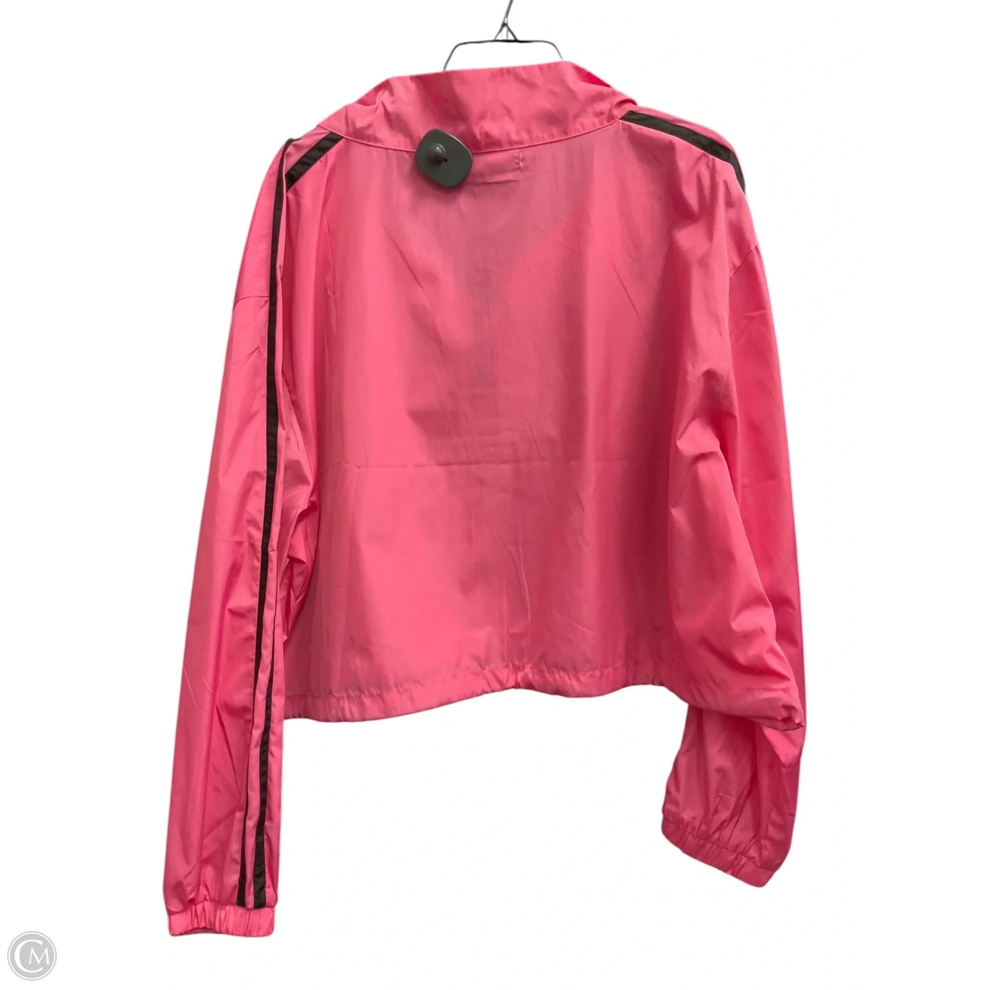 Athletic Jacket By Clothes Mentor In Black & Pink, Size: 3x