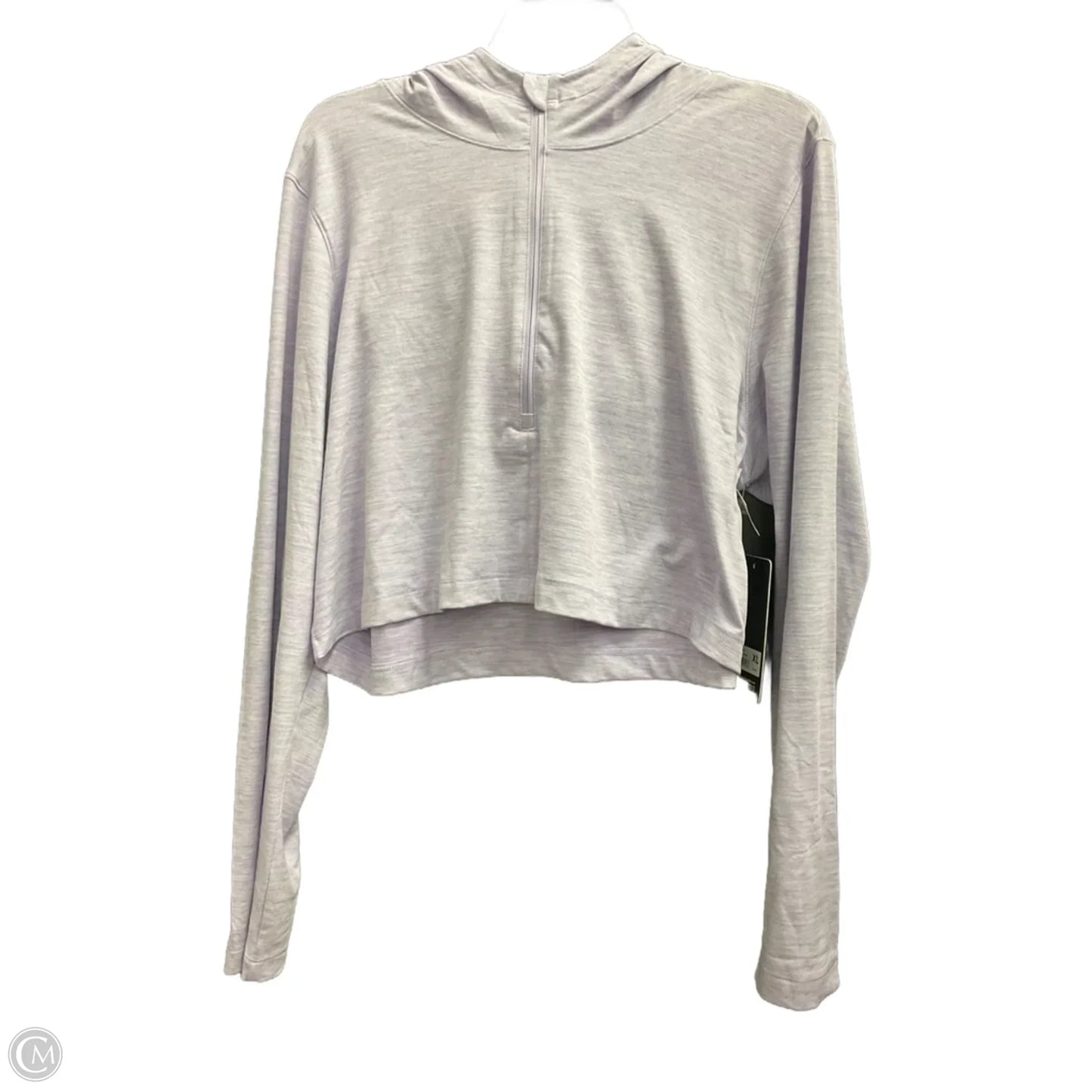 Athletic Top Long Sleeve Hoodie By 90 Degrees By Reflex In Purple, Size: Xl