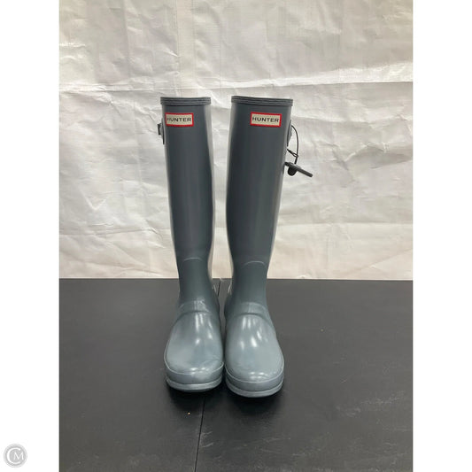 Boots Rain By Hunter In Blue, Size: 8