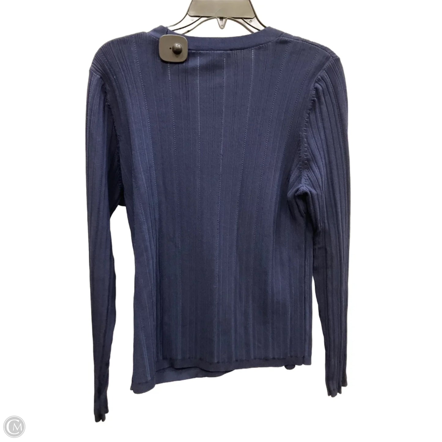 Top Long Sleeve By White House Black Market In Navy, Size: L