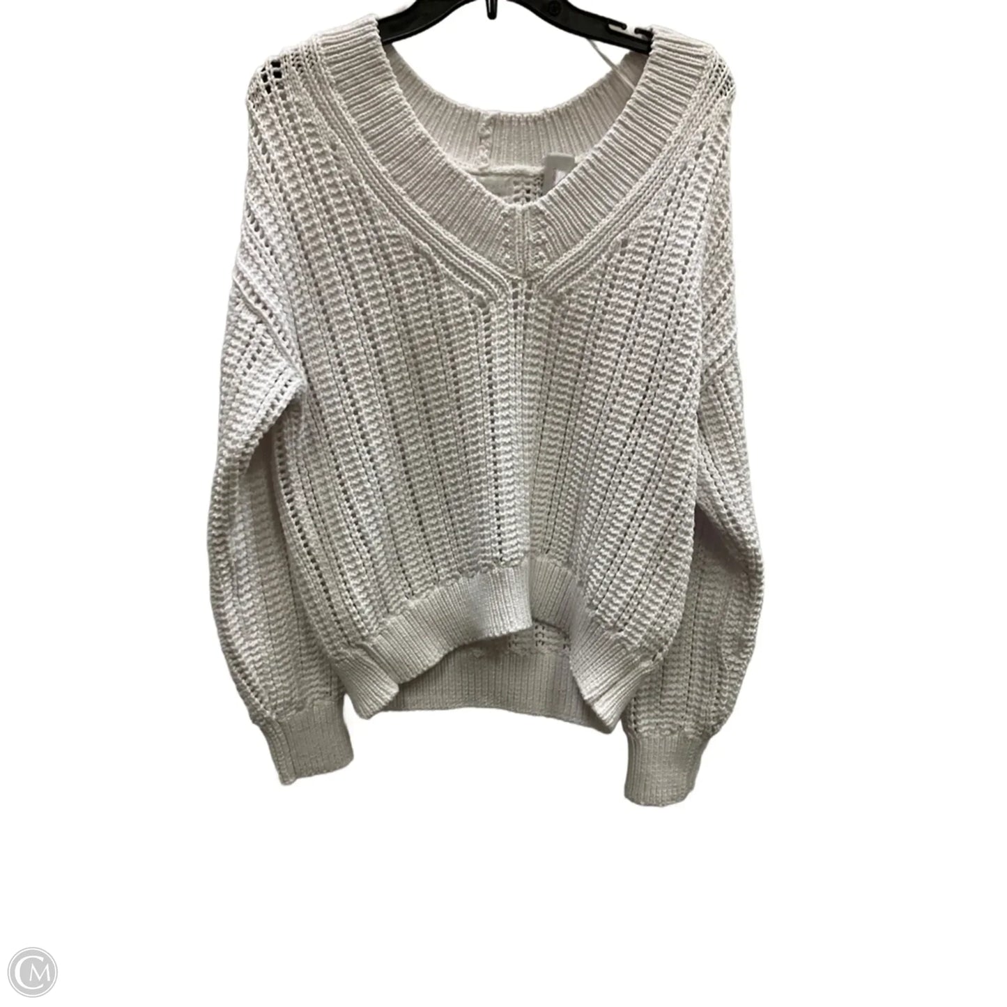 Sweater By Design History In White, Size: M