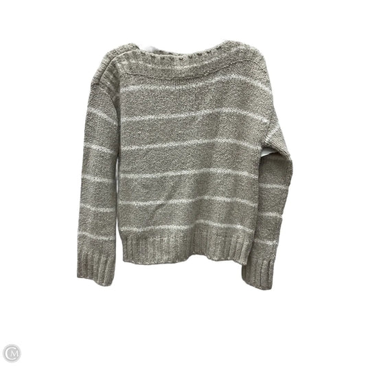 Sweater By Ann Taylor In Tan & White, Size: M