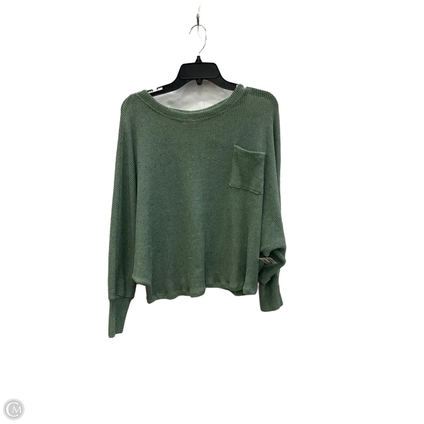 Top Long Sleeve By Mi Ami In Green, Size: M