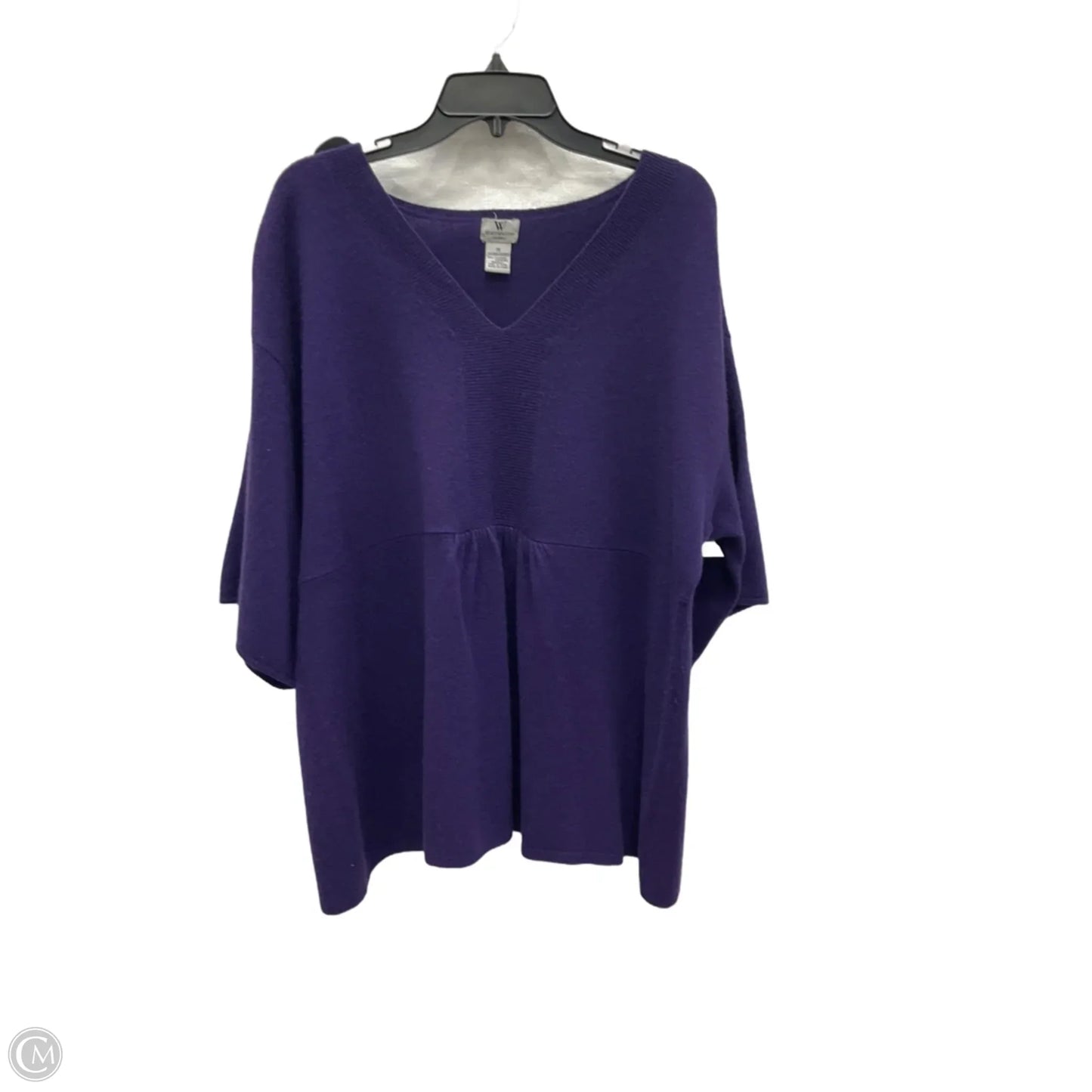 Sweater Cashmere By Worthington In Purple, Size: 2x