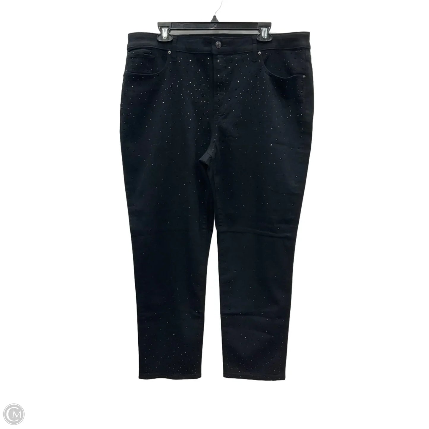 Pants Dress By Chicos In Black Denim, Size: 16