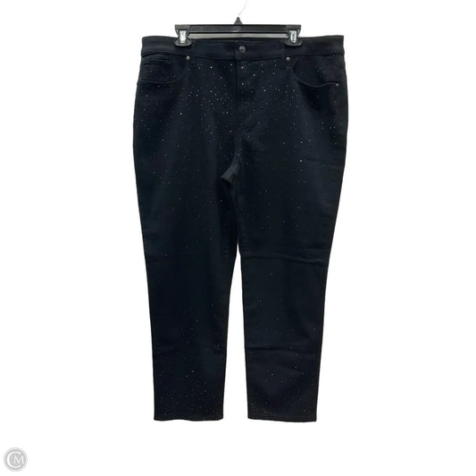 Pants Dress By Chicos In Black Denim, Size: 16