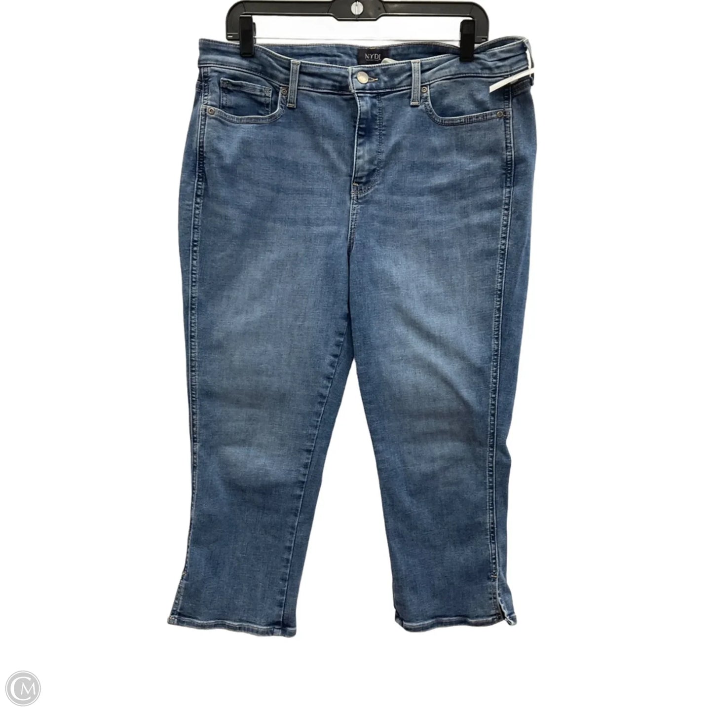 Jeans Straight By Not Your Daughters Jeans In Blue Denim, Size: 12