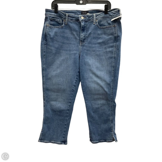 Jeans Straight By Not Your Daughters Jeans In Blue Denim, Size: 12