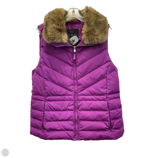 Vest Puffer & Quilted By Talbots In Purple, Size: L