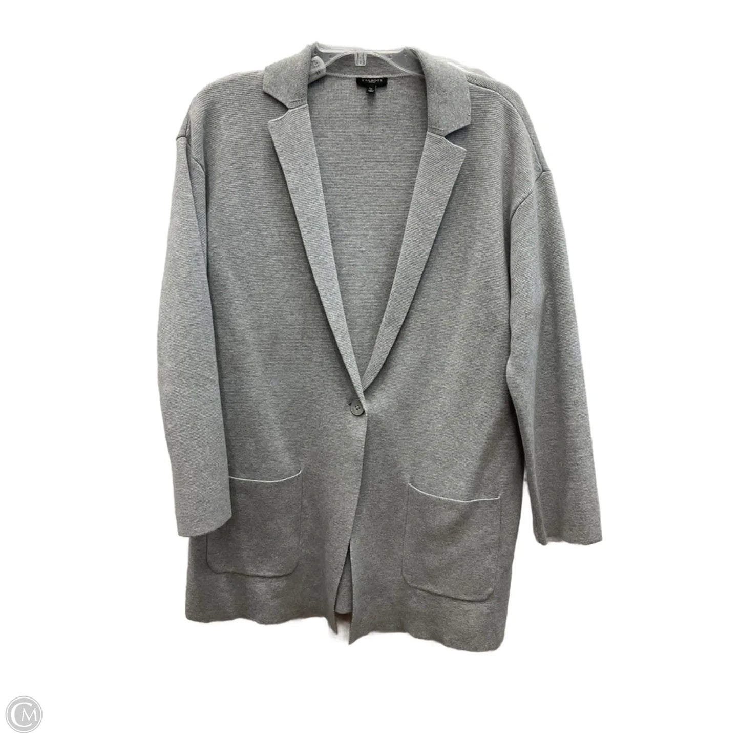 Cardigan By Talbots In Grey, Size: Lp
