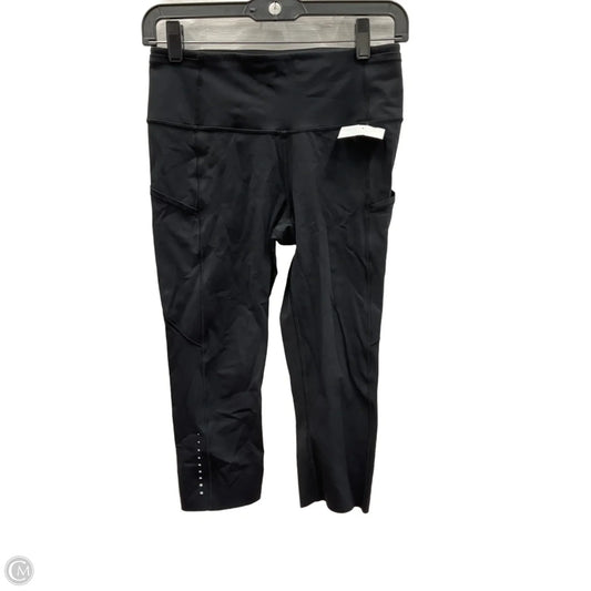 Athletic Capris By Lululemon In Black, Size: 8