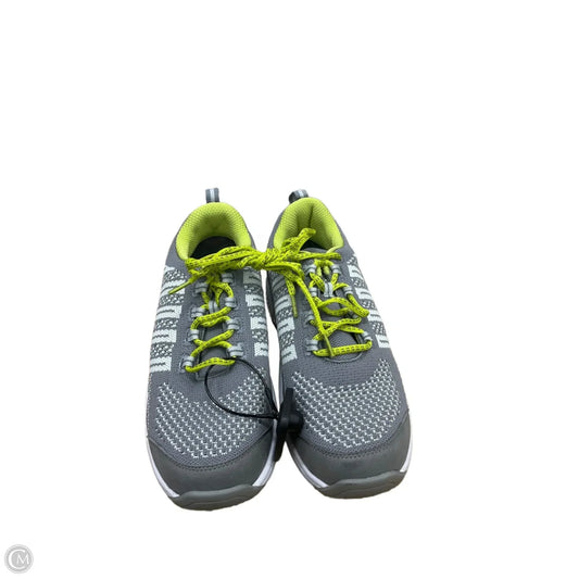 Shoes Athletic By Clothes Mentor In Grey & Yellow, Size: 9