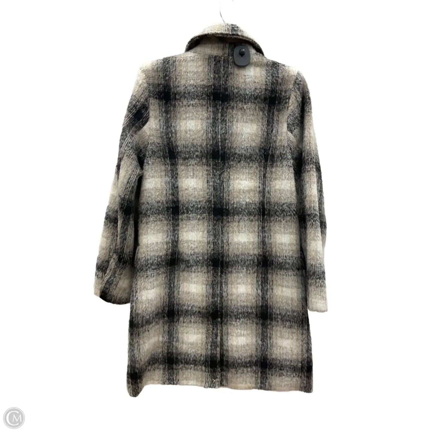 Coat Peacoat By Gianni Bini In Plaid Pattern, Size: M