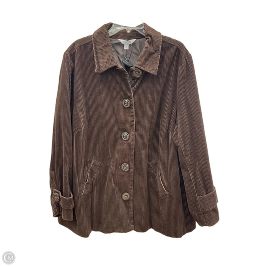 Jacket Other By Relativity In Brown, Size: 3x