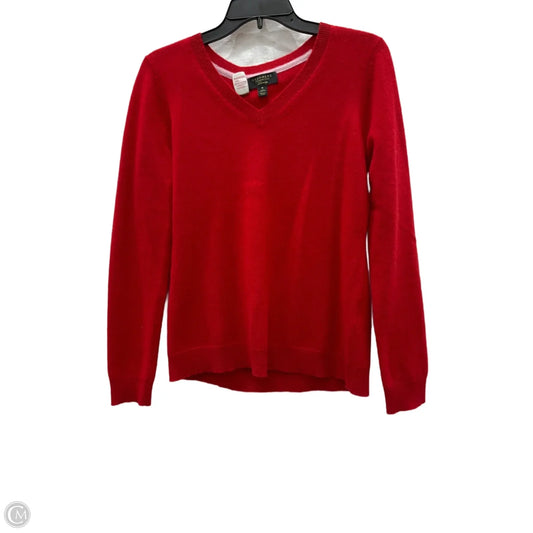 Top Long Sleeve By Charter Club In Red, Size: M